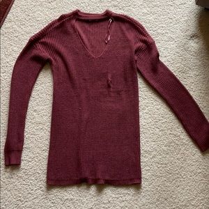 Pink v-cut sweater